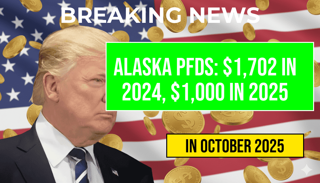 Alaska’s 2024 PFD Set at $1,702, 2025 Confirmed at $1,000 — Payment Dates Revealed