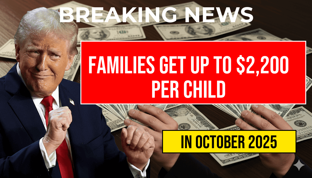 Families to Receive Up to $2,200 Per Qualifying Child Next Year as Child Tax Credit Returns.